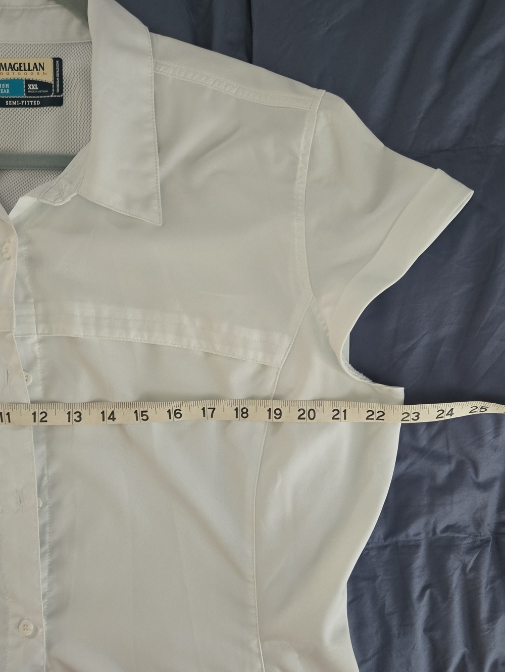 Magellan Outdoors Women's Short-Sleeve Shirt Size XXL White. Like new! - Picture 6 of 11